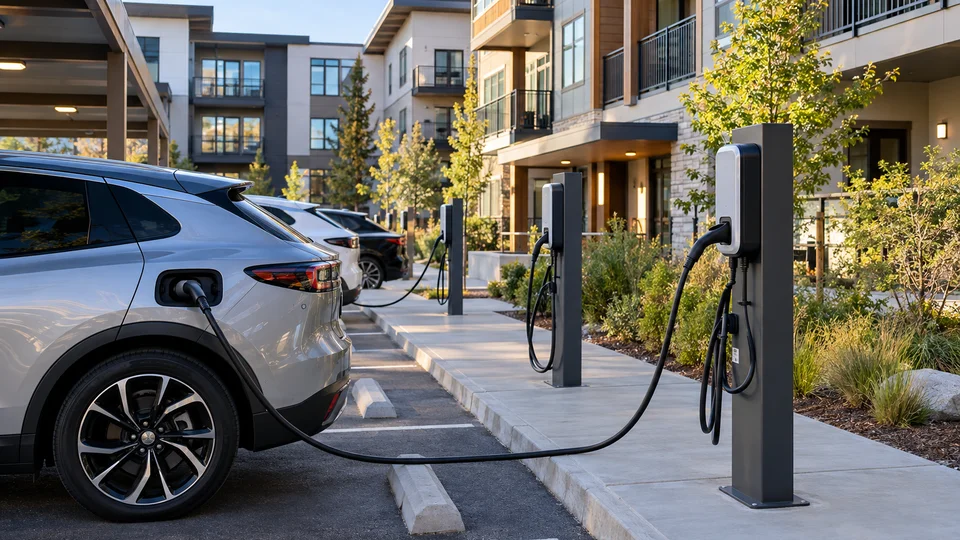 Licensed Washington master electrician installing Level 2 EV charging station in Spokane WA